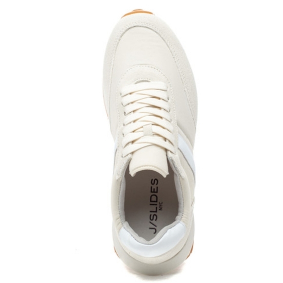 J/Slides Eddie Sneaker White Suede 8 - Picture 6 of 12